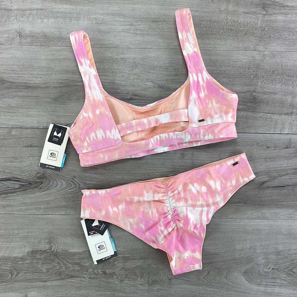 ☀️RIP CURL☀️ CLASSIC SURF CROP CLASSIC SURF CHEEKY PANT BIKINI SET - Picture 7 of 15